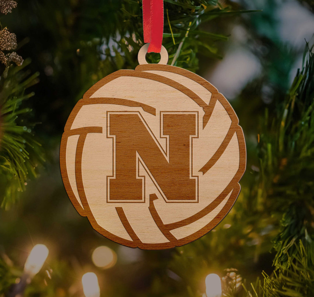 Nebraska Volleyball Historical Ornament Collectible