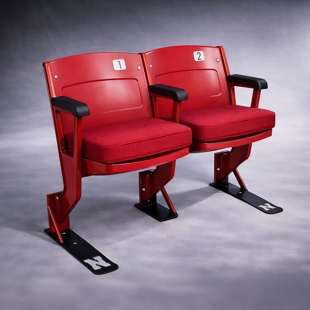 Two Authentic Devaney Seats, Rebuilt as a Collectible Bench