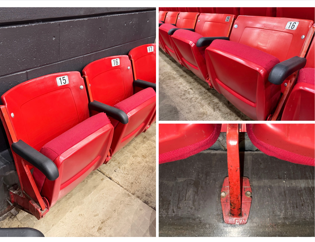 Two Authentic Devaney Seats, Rebuilt as a Collectible Bench