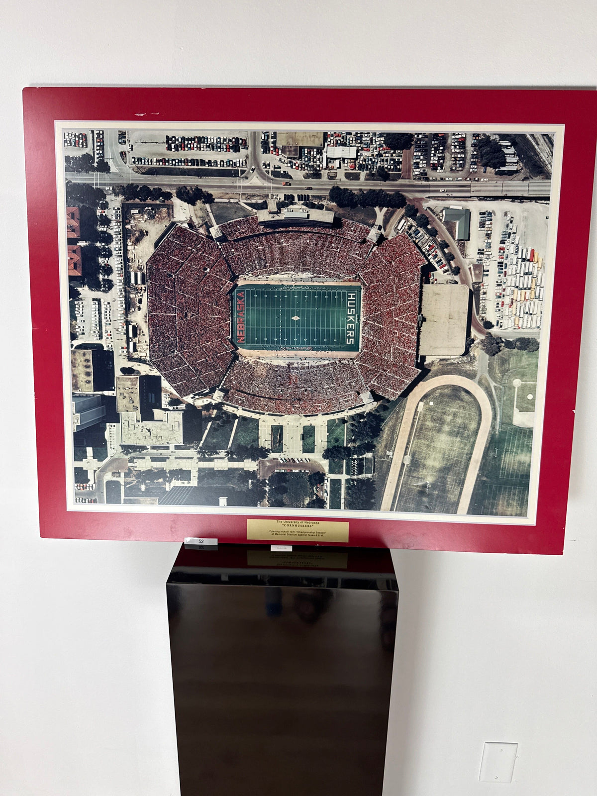 Memorial Stadium Aerial — 1971 Opening Kickoff