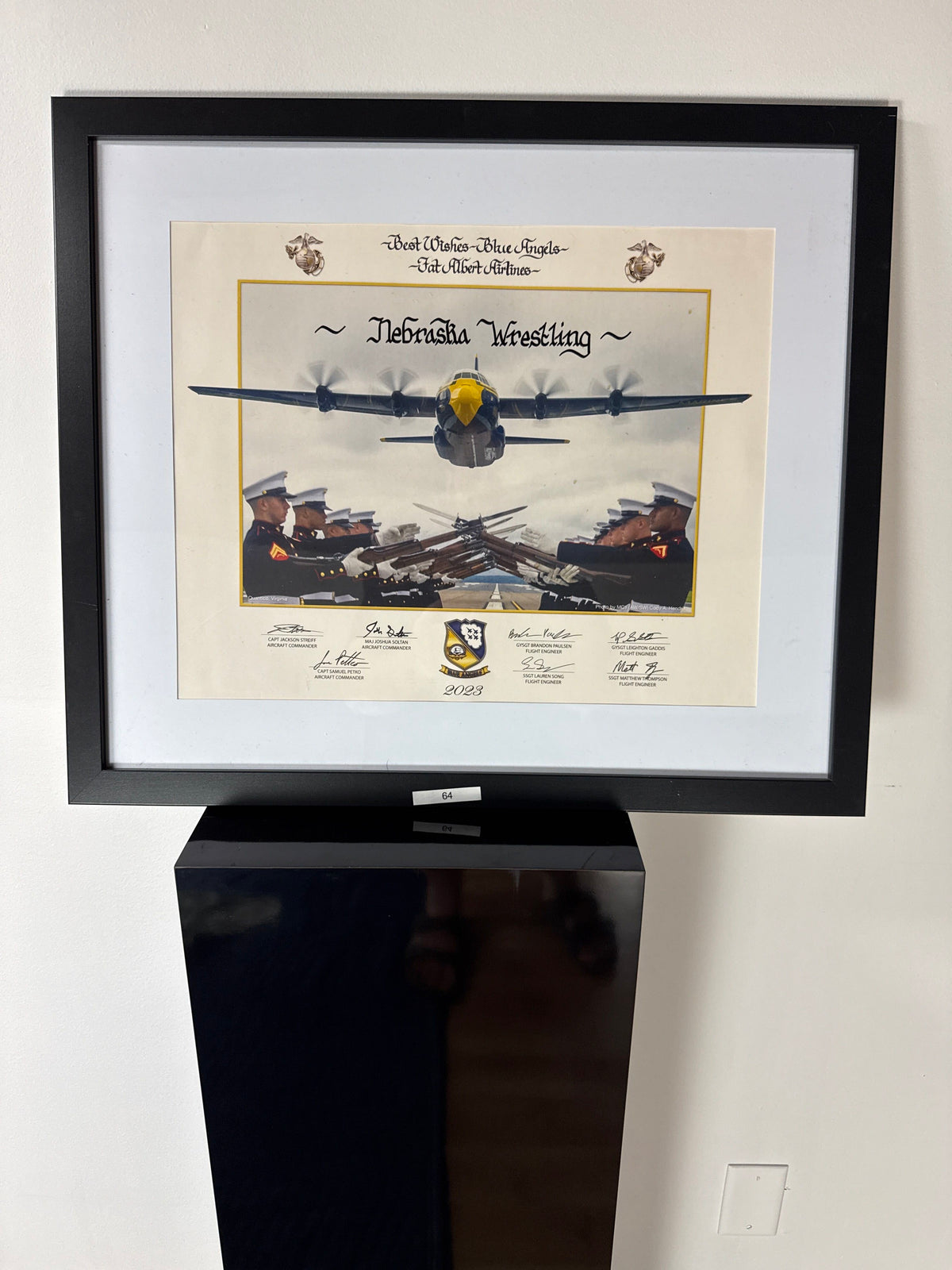 Blue Angels “Fat Albert” — Signed, Nebraska Wrestling