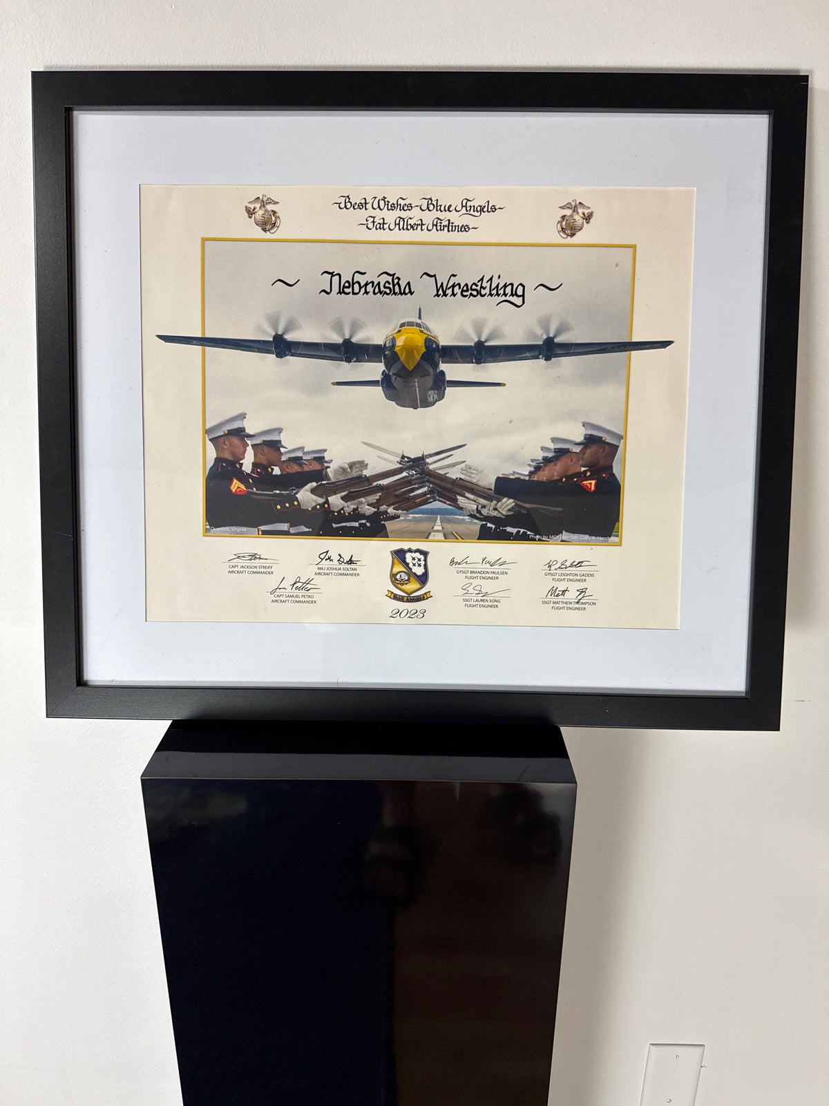 Blue Angels “Fat Albert” — Signed, Nebraska Wrestling