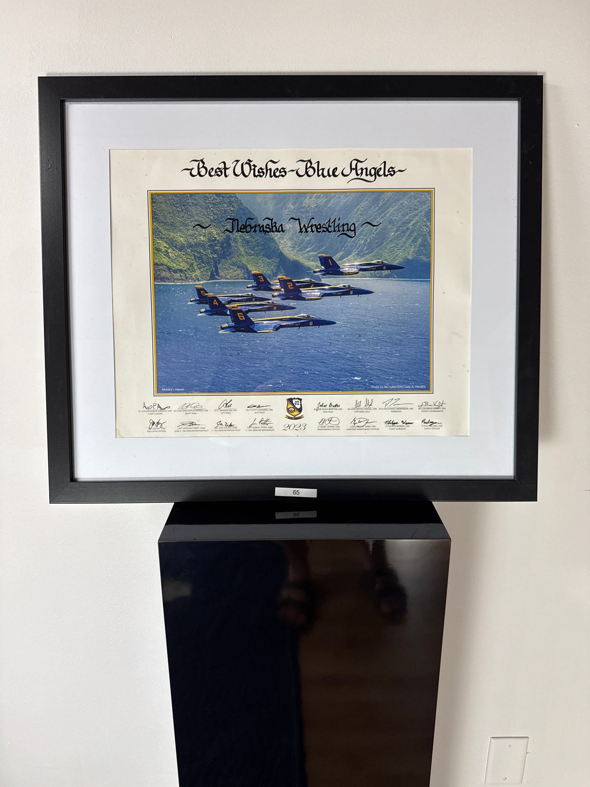 Blue Angels Formation — Signed, Nebraska Wrestling