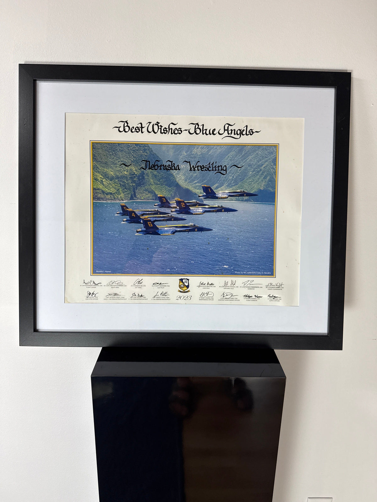 Blue Angels Formation — Signed, Nebraska Wrestling