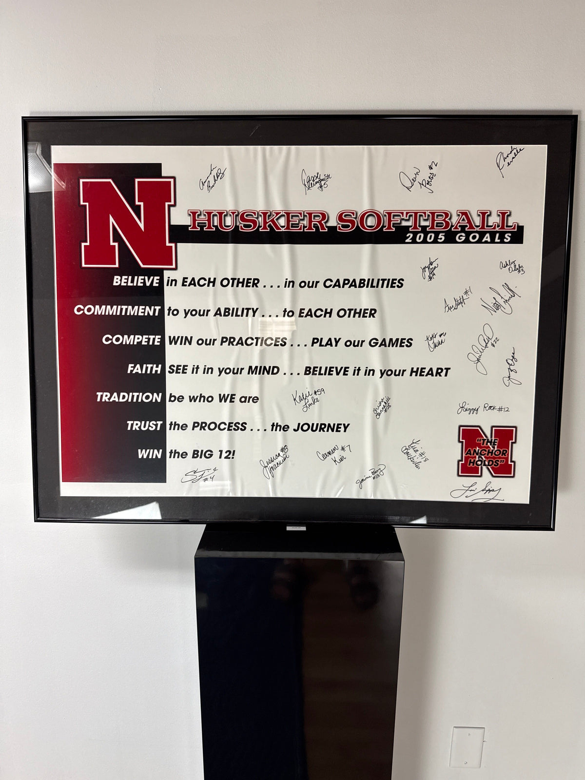 Husker Softball 2005 Goals — Signed