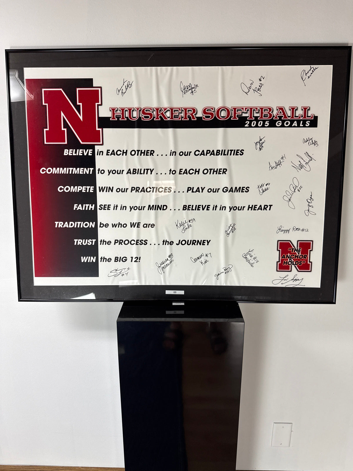 Husker Softball 2005 Goals — Signed