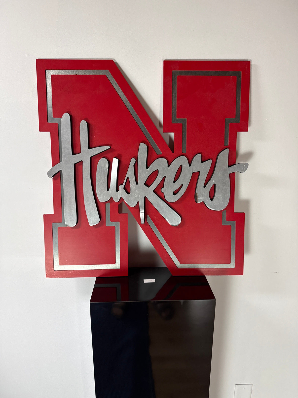 Nebraska N with “Huskers” Script — Wall Sign