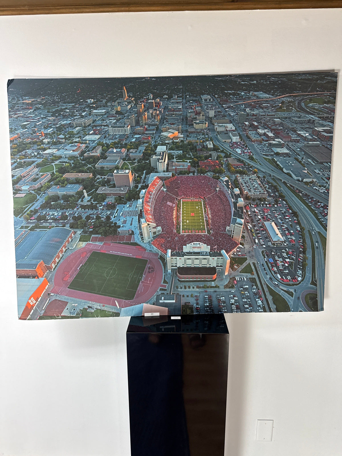 Memorial Stadium at Dusk — Mounted Aerial