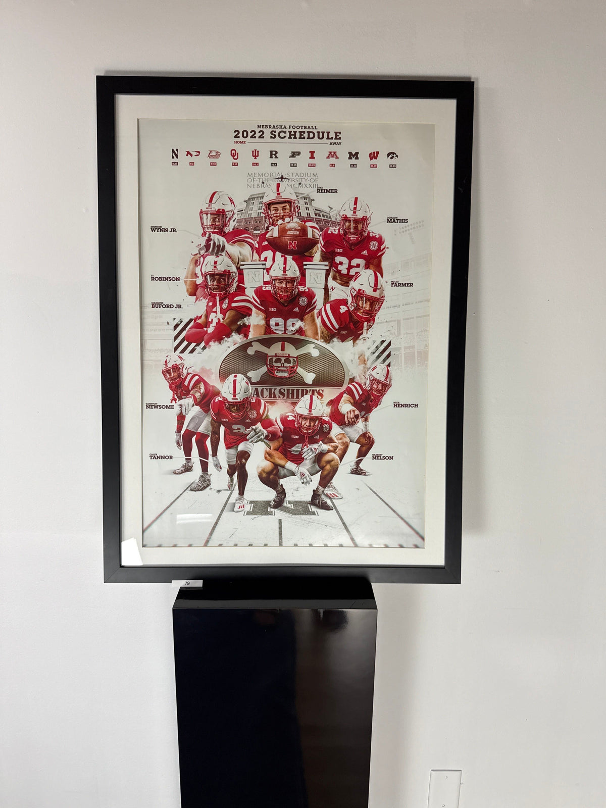 Nebraska Football 2022 Schedule Poster