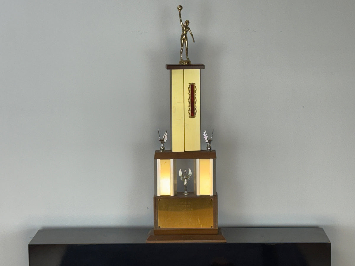 1975-76 State Champion Basketball Trophy, view 1 of 4