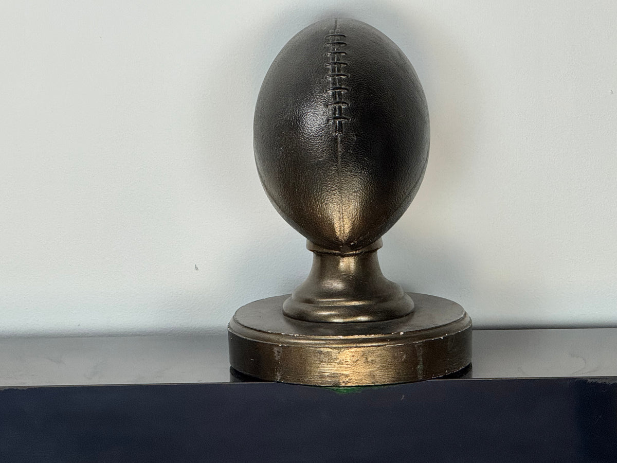 Porcelain Football on Pedestal, view 1 of 4