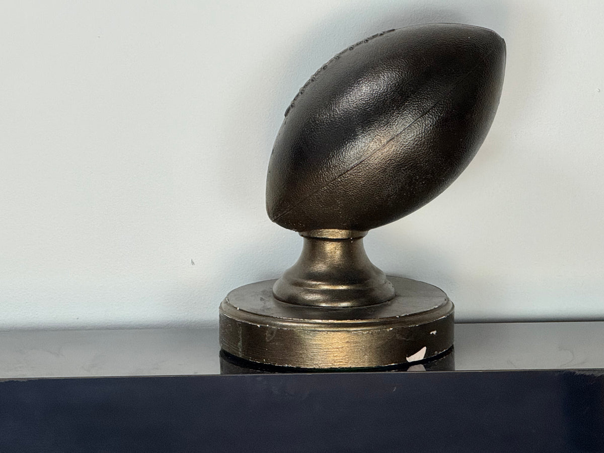 Porcelain Football on Pedestal, view 2 of 4