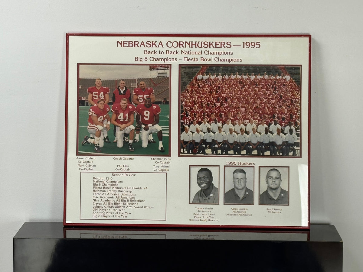 1995 National Champions Commemorative Display, view 1 of 3
