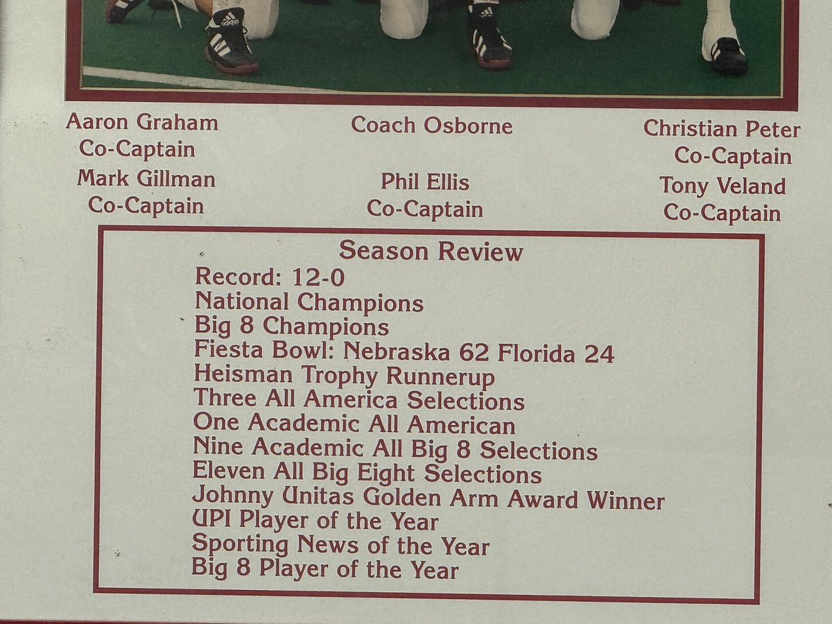 1995 National Champions Commemorative Display, view 3 of 3