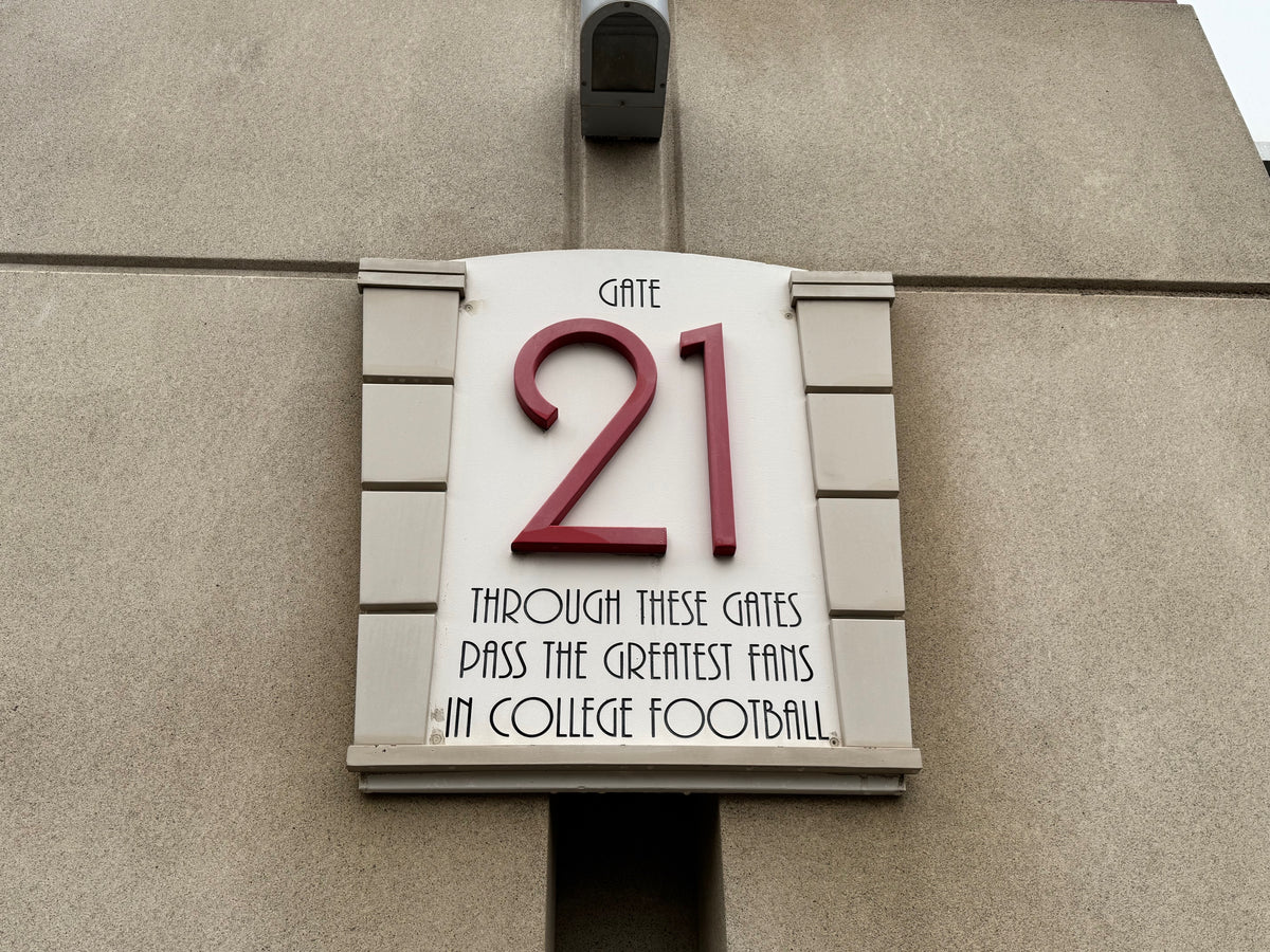 Memorial Stadium Gate 21 Exterior Portal Sign, view 1 of 1