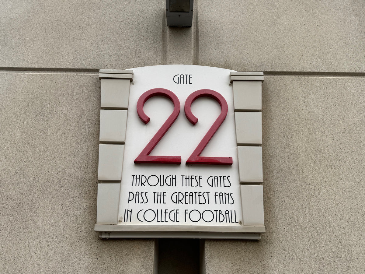 Memorial Stadium Gate 22 Architectural Sign, view 1 of 1