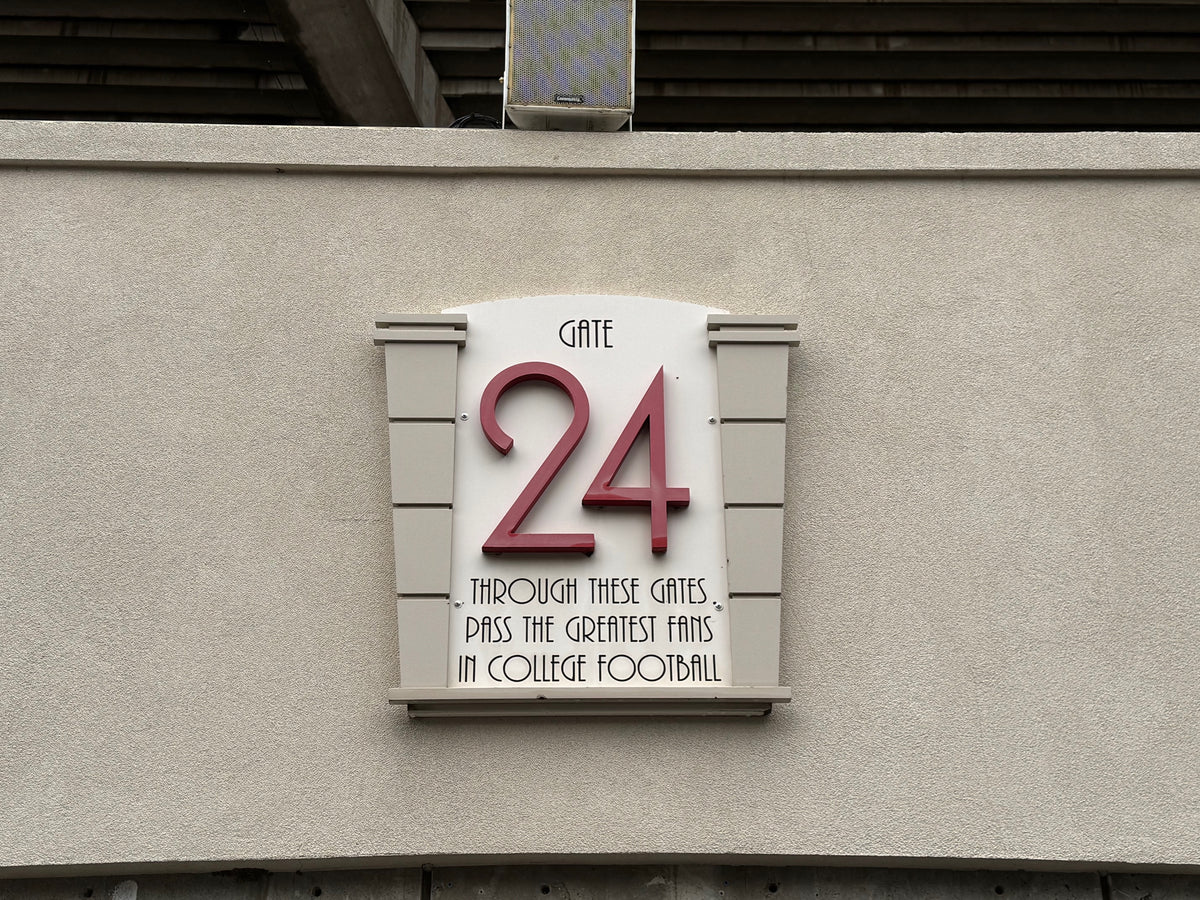 Memorial Stadium Gate 24 Architectural Sign, view 1 of 1