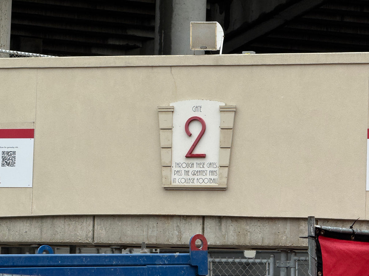 Memorial Stadium Gate 2 Architectural Plaque, view 1 of 1
