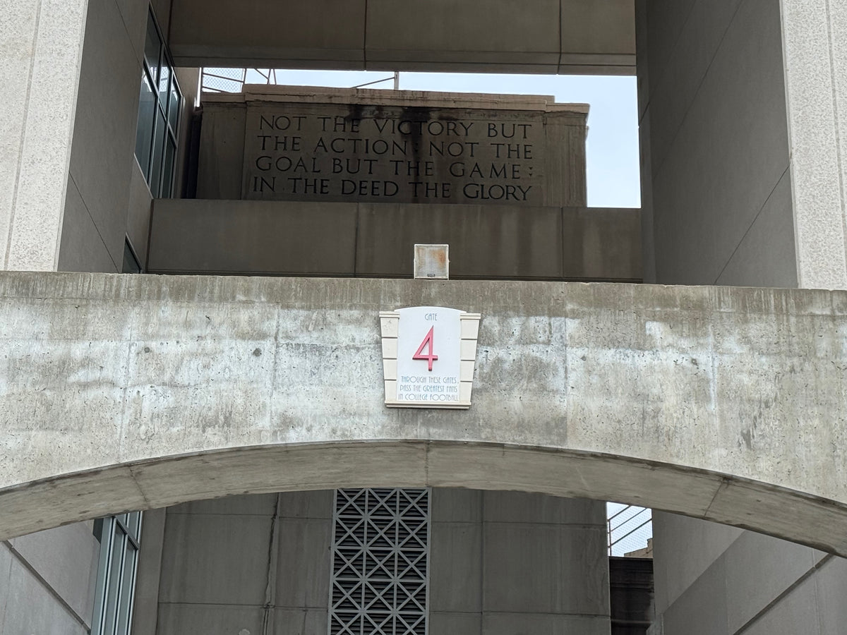 Memorial Stadium Gate 4 Entrance Sign, view 1 of 1