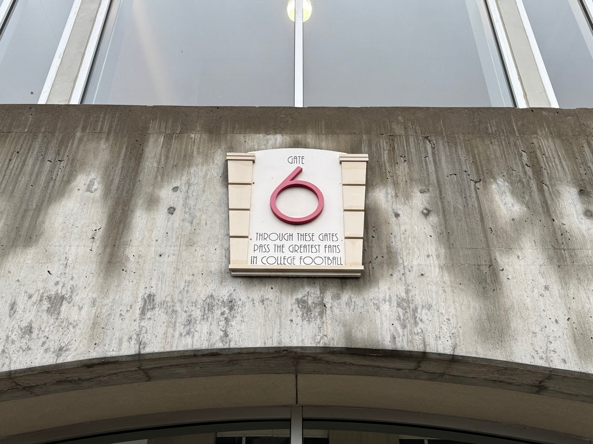 Memorial Stadium Gate 6 Entrance Sign, view 1 of 1