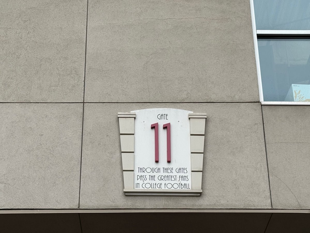 Memorial Stadium Gate 11 Exterior Architectural Sign, view 1 of 1